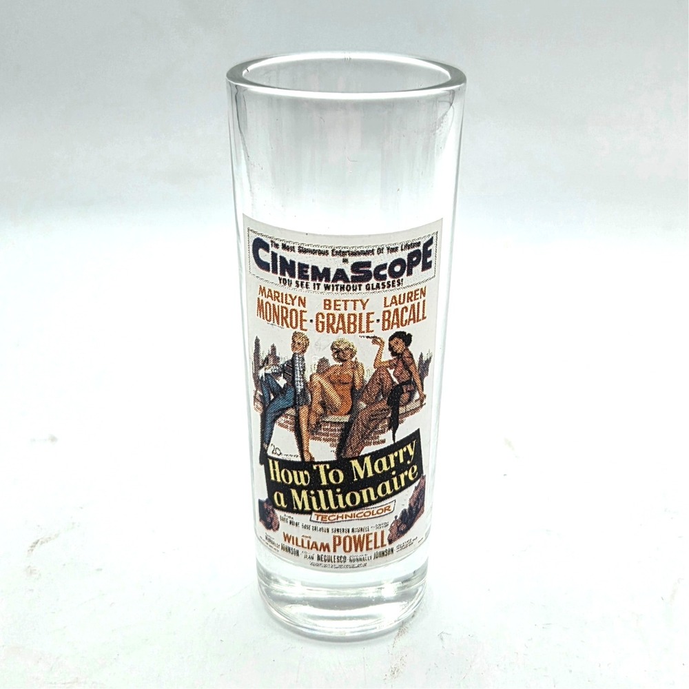 Shot Glass How To Marry A Millionaire Marilyn Monroe Betty Grable Lauren Bacall